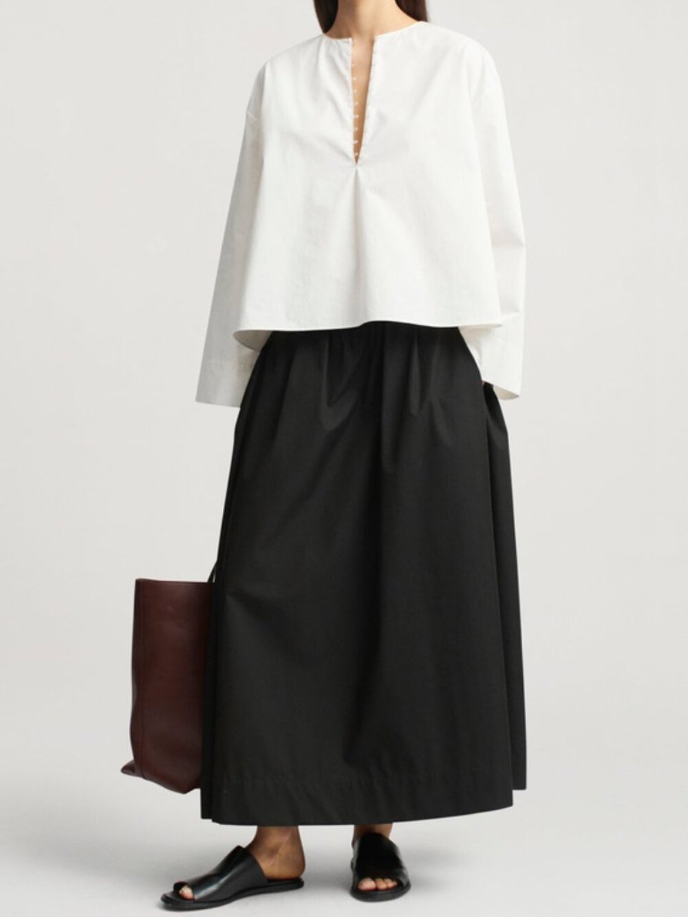 Kallmeyer Isolde Full Skirt in Starched Poplin